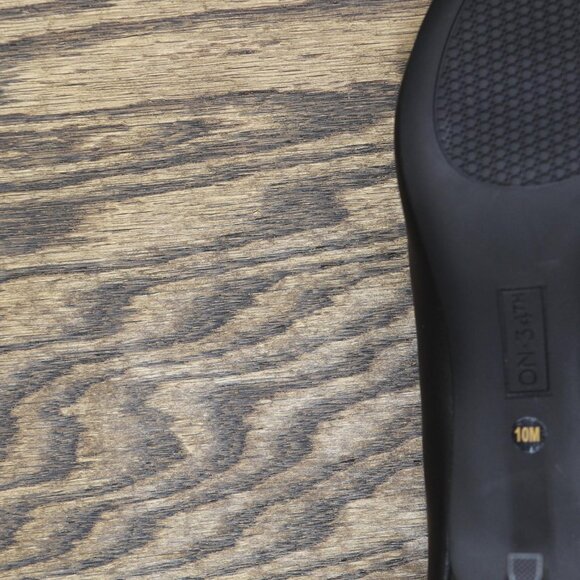 NWT On 34th Jeules Pointed-Toe Slip On Heels 10018690100 Black Leather 10M - Picture 6 of 6